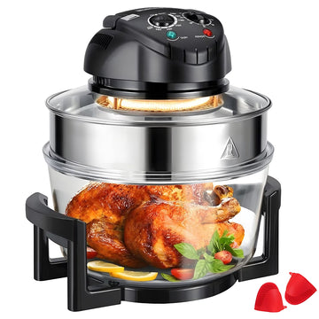 17L / 1500W Halogen Air Fryer Oven – Oil-Free Multi-Function Cooker