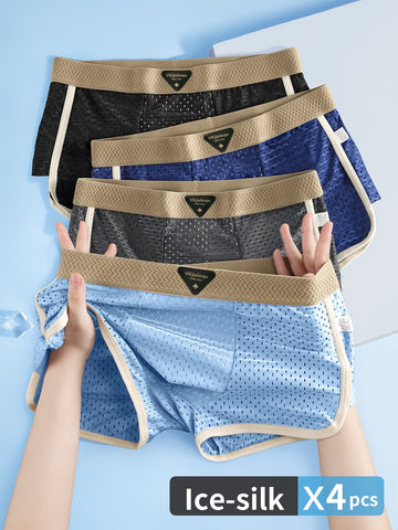 🩳 8-Piece Men’s Summer Cool Mesh Breathable Underwear Set