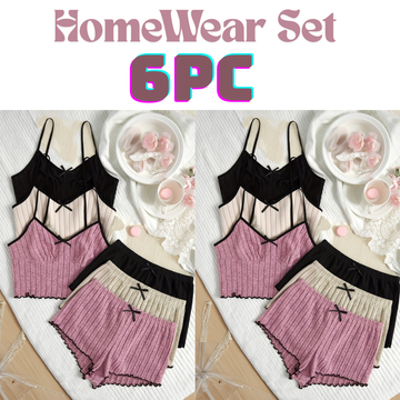 6PCS Women’s Pajama Set – Soft, Comfortable & Stylish Homewear