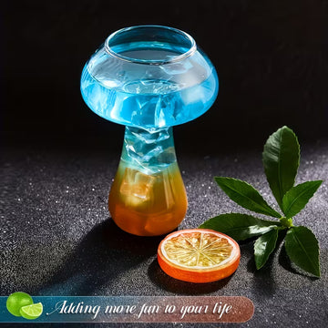6PC Clear Mushroom Cocktail Glass – Creative Party Drink Cup